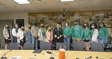 Admiral Levine, Robin Koval and Activists standing together